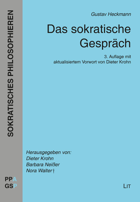 Das sokratische Gespräch Philosophie Publikationen LIT Verlag