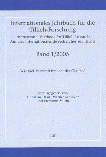 Internationales Jahrbuch für die Tillich-Forschung. 1/2005