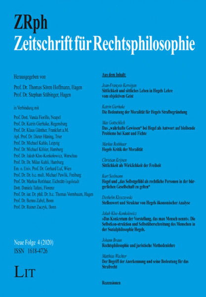 Zeitschrift für Rechtsphilosophie Neue Folge 4/2020