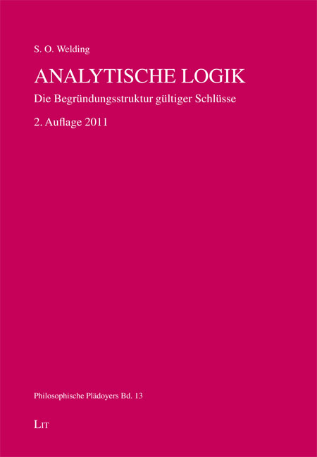 Analytische Logik Philosophie Publikationen LIT Verlag