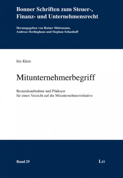 Mitunternehmerbegriff