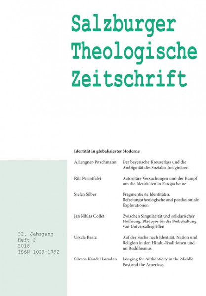 Salzburger Theologische Zeitschrift. 22. Jahrgang, 2. Heft 2018